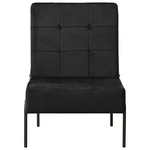 Maison Chic Chaise de relaxation | Fauteuil relax 65x79x87 cm Noir Velours -GKD65210