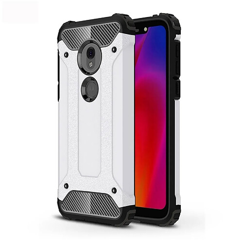 Wewoo Coque TPU + PC pour Motorola Moto G7 Play (Blanc)