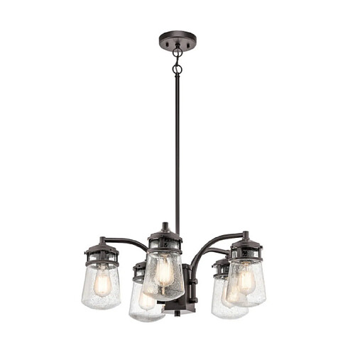 Elstead Lighting Suspension extérieur Lyndon Verre Bronze