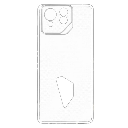 Avizar Coque pour Asus ROG Phone 8 5G et 8 Pro 5G Caméra Protégée Silicone Transparent