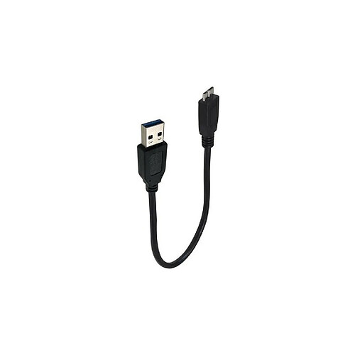 Câble USB 3.0 vers micro B 3.0 Accsup 20 cm Noir