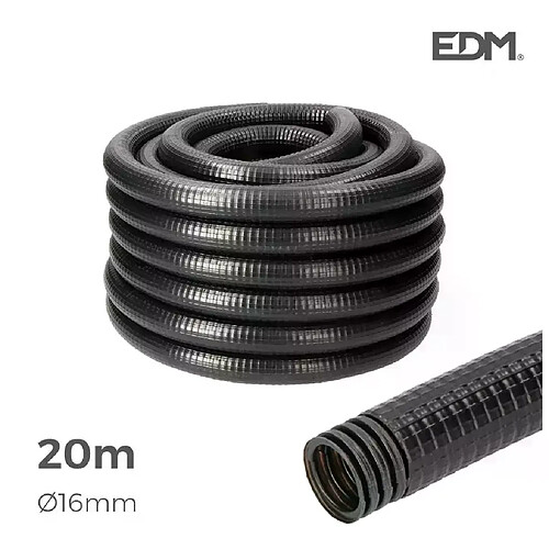 Edm Gaine Électrique ICTA Ø25mm Noir Usage Extérieur 20m