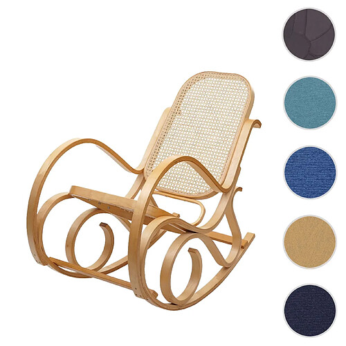 Mendler Fauteuil à bascule M41 aspect chêne