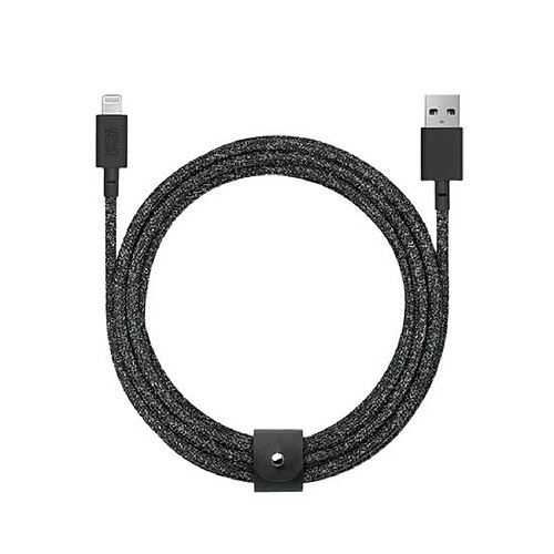 NATIVE UNION Câble Eco Belt USB-A vers Lightning - 3m Noir