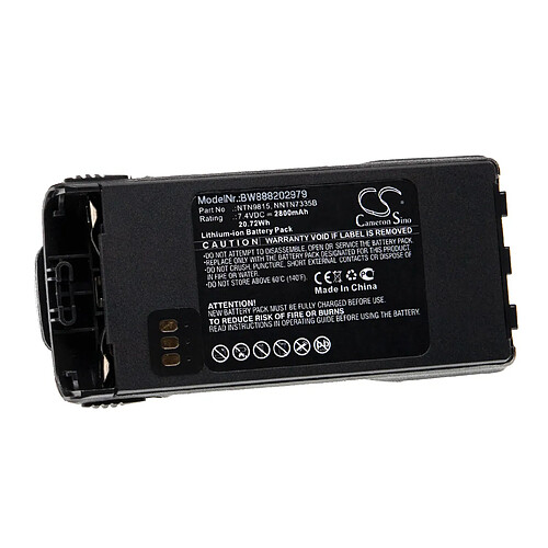 vhbw Batterie compatible avec Motorola XTS 2000, XTS2500, XTS 2500 Battery radio talkie-walkie (2800mAh, 7,4V, Li-ion)