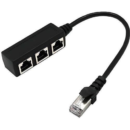 RJ45 1 à 3 Ethernet LAN réseau Câble répartiteur 3 voies Extender adaptateur connecteur 1607