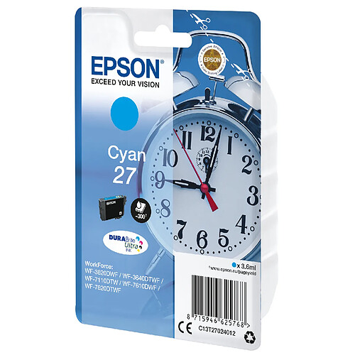 Epson Alarm clock Cartouche 'Réveil' 27 - Encre DURABrite Ultra C