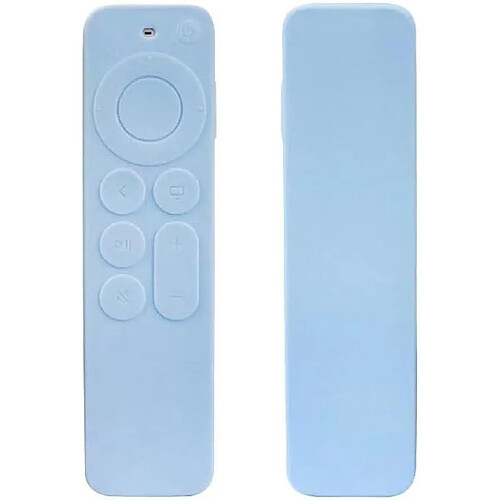 SANAG etui Coque En Silicone Compatible Avec Apple Tv 6 Telecommande, Ultra-Mince Et Leger, Anti-Chute, Anti-Collision, Convient Pour Le Boîtier De Telecommande Apple Tv 6.Bleu Ciel