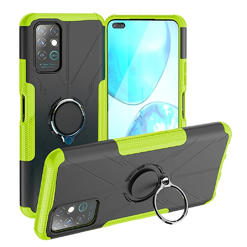 Coque en TPU anti-rayures avec béquille pour votre Infinix Note 8 - vert