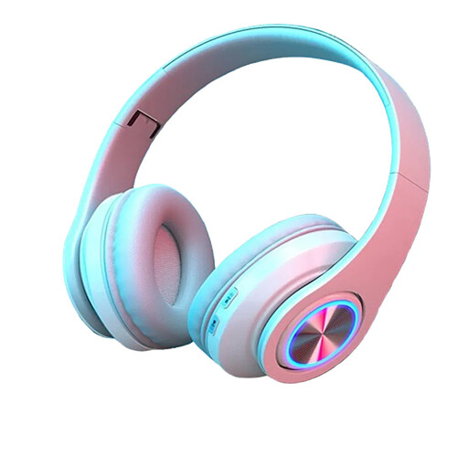 Casques Gamer casque bluetooth Surround son stéréo sans fil écouteur USB avec Microphone lumière colorée PC ordinateur portable casque