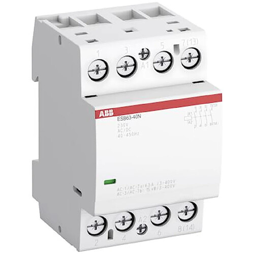 contacteur modulaire - abb esbn - 63a - 2 contacts no - 230 volts - abb 1sae351111r0620