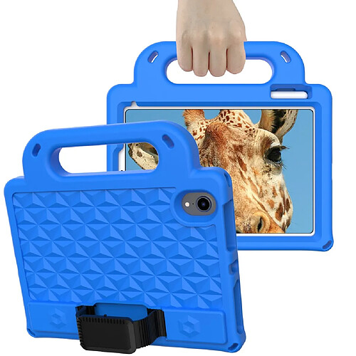 Coque en TPU avec béquille et bandoulière bleu pour votre iPad mini (2021)