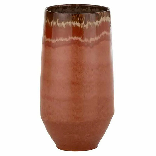 Paris Prix Vase Allongé en Céramique Aline 50cm Rouge