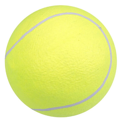 Jouet de Tennis Géant 24cm pour Mâcher Jouet de Tennis Gonflable Signature Jouet de Tennis pour Animaux de Compagnie Ballon de Supplément