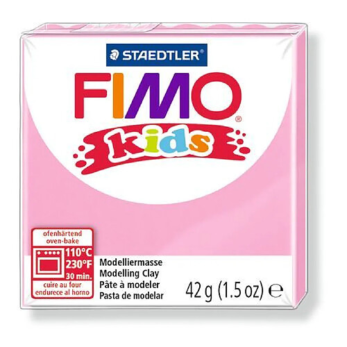 Pâte Fimo Kids 42 g Rose 8030.25 - Fimo