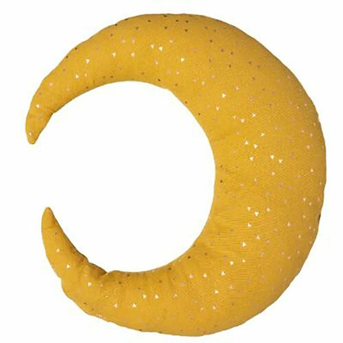 Coussin enfant Oya Lune Jaune moutarde - Atmosphera for kids