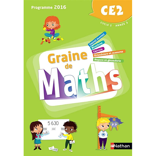 Graine de maths CE2, cycle 2, année 3 : programme 2016 · Occasion