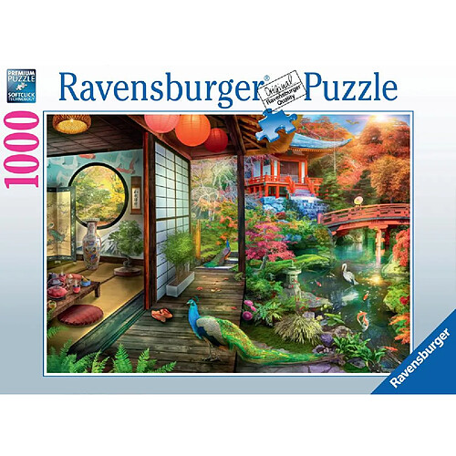 Ravensburger Puzzle 1000 p - l heure du the au jardin japonais