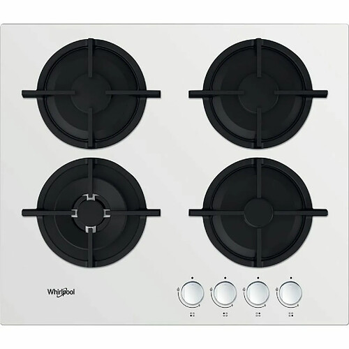 Frontiers Whirlpool AKT 625/WH plaque Blanc Intégré (placement) Gaz 4 zone(s)