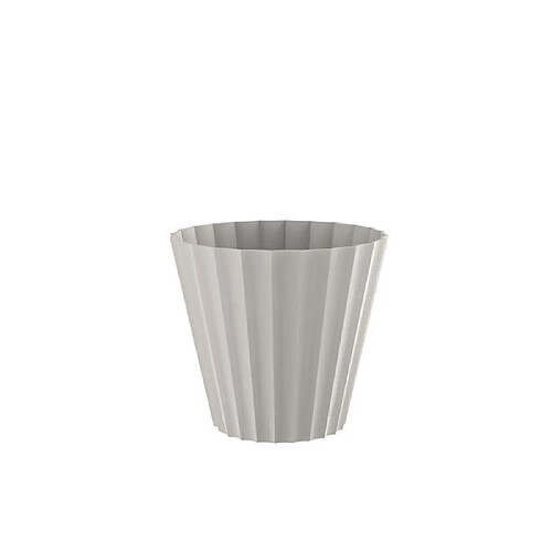 PLASTIKEN Pot Doric Maceta - Ø18 x 16 cm - Blanc