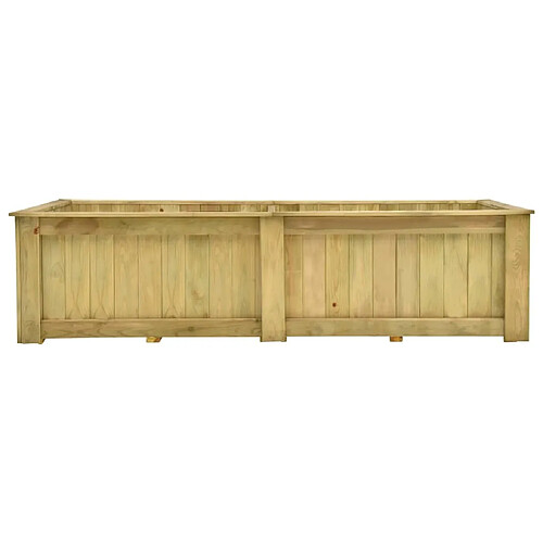 Maison Chic Jardinière,Bac à fleurs - pot de fleur surélevée 196x100x50 cm Bois de pin imprégné -GKD72122