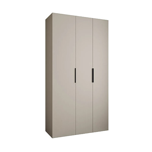 Abiks Meble Armoire à portes battantes Como 4 245,5/130/50 3 portes (cachemire/noir)