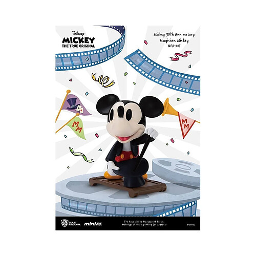 Beast Kingdom Toys Disney - Figurine Mickey Mouse 90th Anniversary Mini Egg Attack Magician Mickey 9 cm