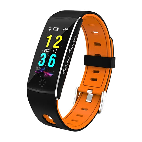 Wewoo Bracelet connecté F10 0,96 pouce TFT couleur écran intelligent IP67 imperméablerappel d'appel de soutien / surveillance de la fréquence cardiaque / de la pression artérielle / du sommeil / Oxymètre Orange