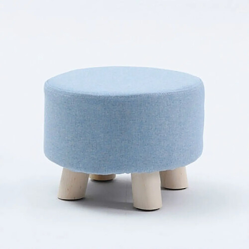 Wewoo Mode créatif petit tabouret salon maison petite chaise en bois massif bleu