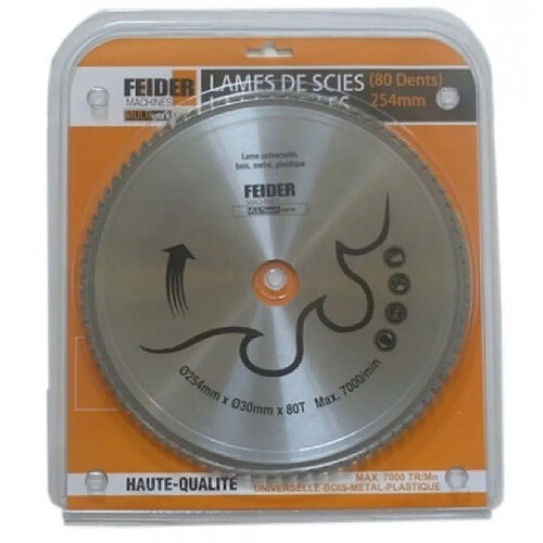 FEIDER Lame universelle 254MM (80 dents) F254LU