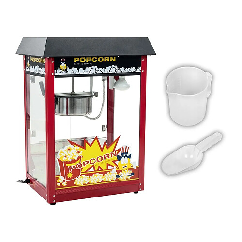 Helloshop26 Machine à popcorn noire professionnelle 1 600 watts 3614066