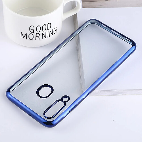 Wewoo Coque Souple Ultra-mince étui de protection arrière en TPU de galvanoplastie pour Galaxy M30 bleu