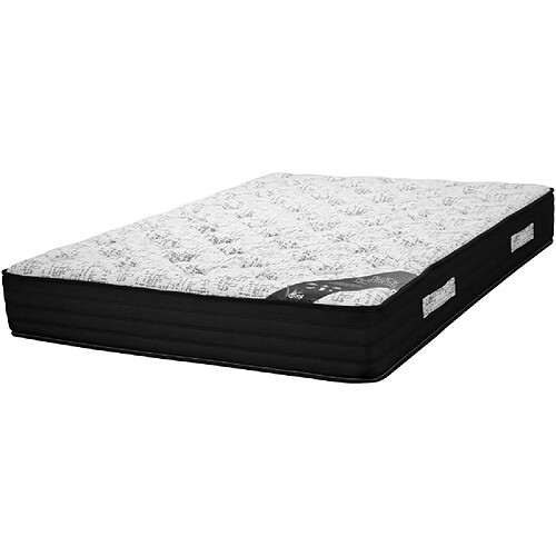 Ebac Matelas 140x190 Black Mattress - Ressorts - Hauteur 25 cm - Soutien très ferme