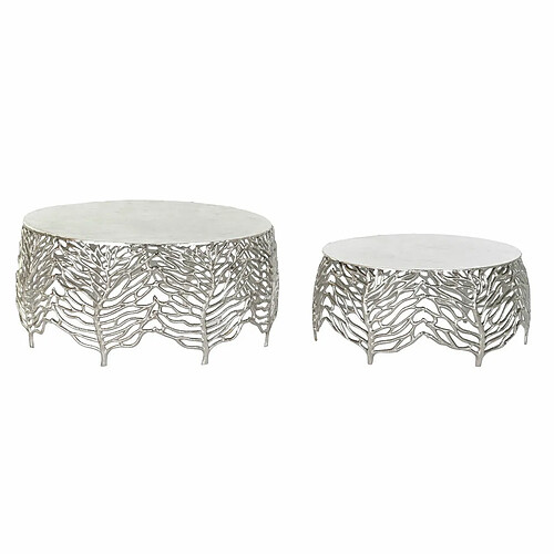 DKD Home Decor Table d'appoint - Aluminium (2 pcs)