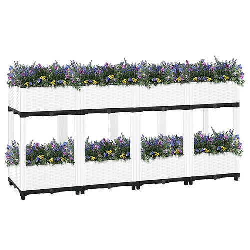 Maison Chic Jardinière,Lit surélevé - Bac à fleurs - pot de fleur 160x40x71 cm Polypropylène -GKD99906