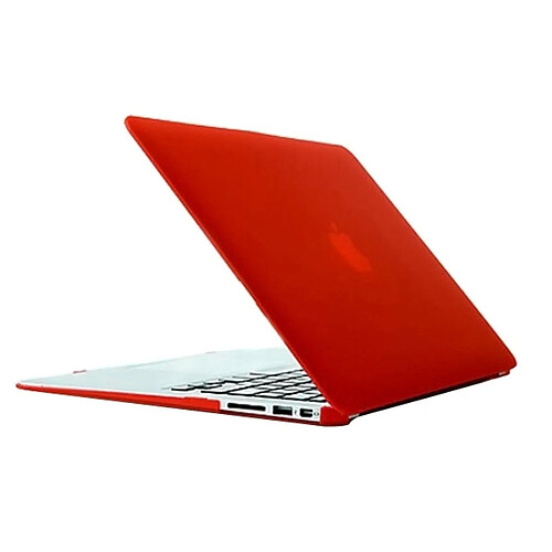 Wewoo Housse Étui rouge pour Apple Macbook Air 13,3 pouces A1369 / A1466 Crystal Hard Case de protection