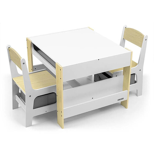 Milly Mally Table et deux chaises Sven Natural