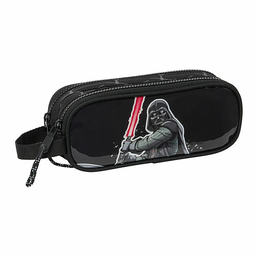 Trousse Fourre-Tout Double Star Wars The fighter Noir 21 x 8 x 6 cm