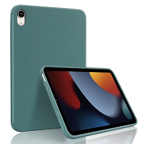 Coque en silicone anti-rayures avec porte-stylo vert pour votre iPad mini (2021)