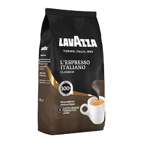 Café en grains Lavazza Espresso Classico - Paquet de 500 g