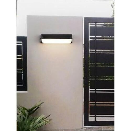 Tradex EXTÉRIEURE NOIRE 12 WATTS LUMIÈRE NATURELLE CHAUDE ET FROIDE ES63