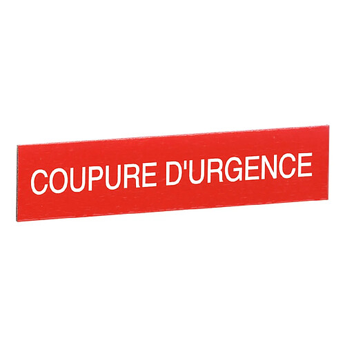 etiquette - coupure d'urgence - legrand 038092