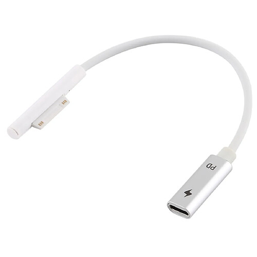 Wewoo Interfaces Pro 6/5 vers USB-C / Type-C Câble de chargeur de l'adaptateur secteur blanc