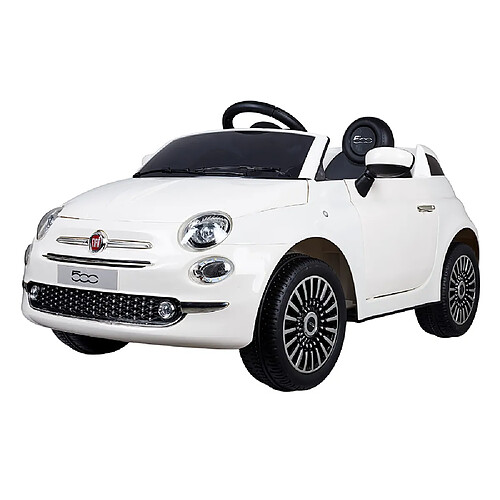 Devessport - Voiture électrique Fiat 500 crème