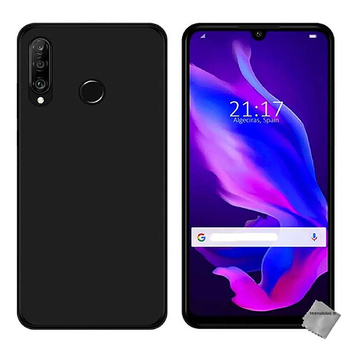 Htdmobiles Coque silicone gel fine pour Huawei P30 Lite + verre trempe - NOIR