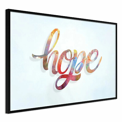 Paris Prix Affiche Murale Encadrée Colourful Hope 90 x 60 cm Noir