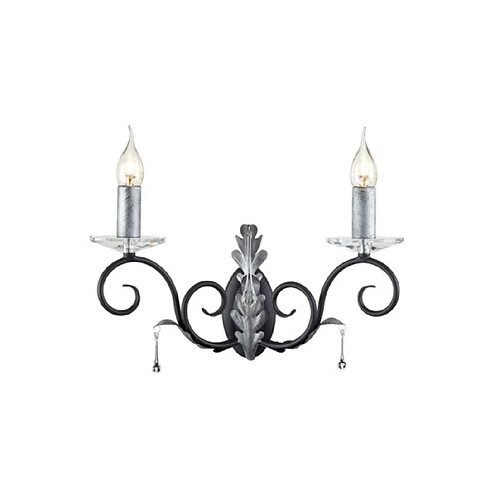 Elstead Lighting Applique murale Amarilli Argent, Noir