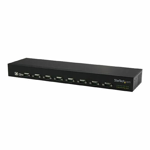 STARTECH Adaptateur USB vers 8 x DB9 RS232 à montage en rack avec installation en série - USB 2.0