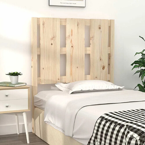 Maison Chic Tête de lit scandinave pour lit adulte,Meuble de chambre 80,5x4x100 cm Bois massif de pin -MN54041