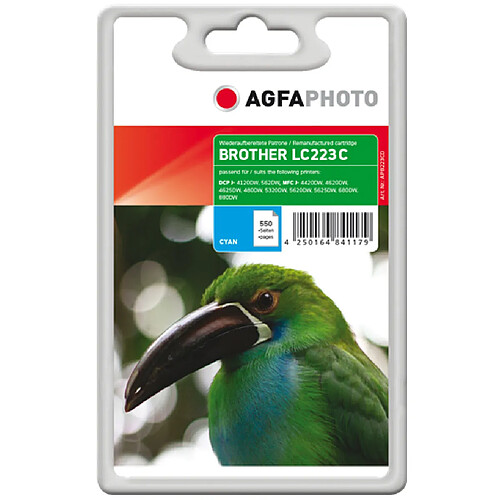 AgfaPhoto APB223CD cartouche d'encre Cyan